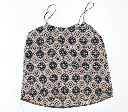 Womens UK Size 8 New Look Beige Camisole Blouse