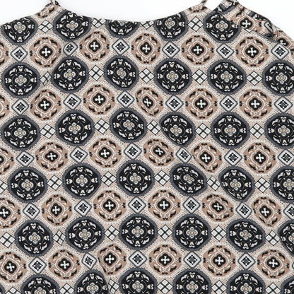 Womens UK Size 8 New Look Beige Camisole Blouse