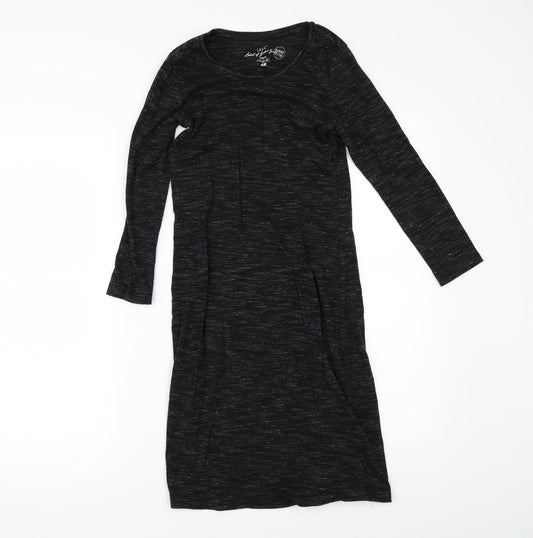 H&M Womens Black   T-Shirt Dress  Size S