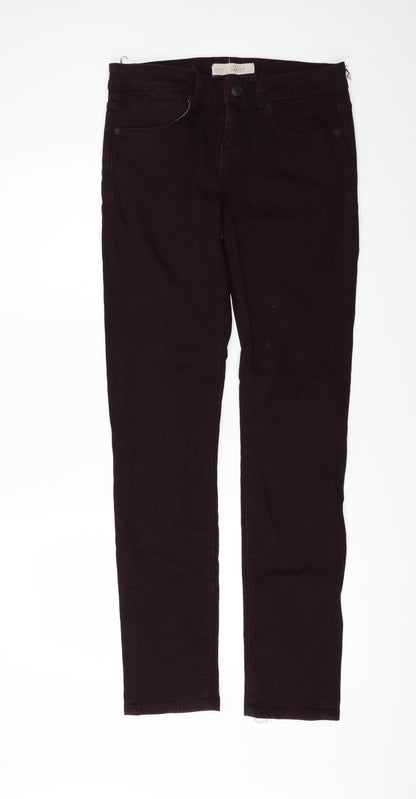 Topshop Womens Red  Denim Skinny Jeans Size 28 in L32 in