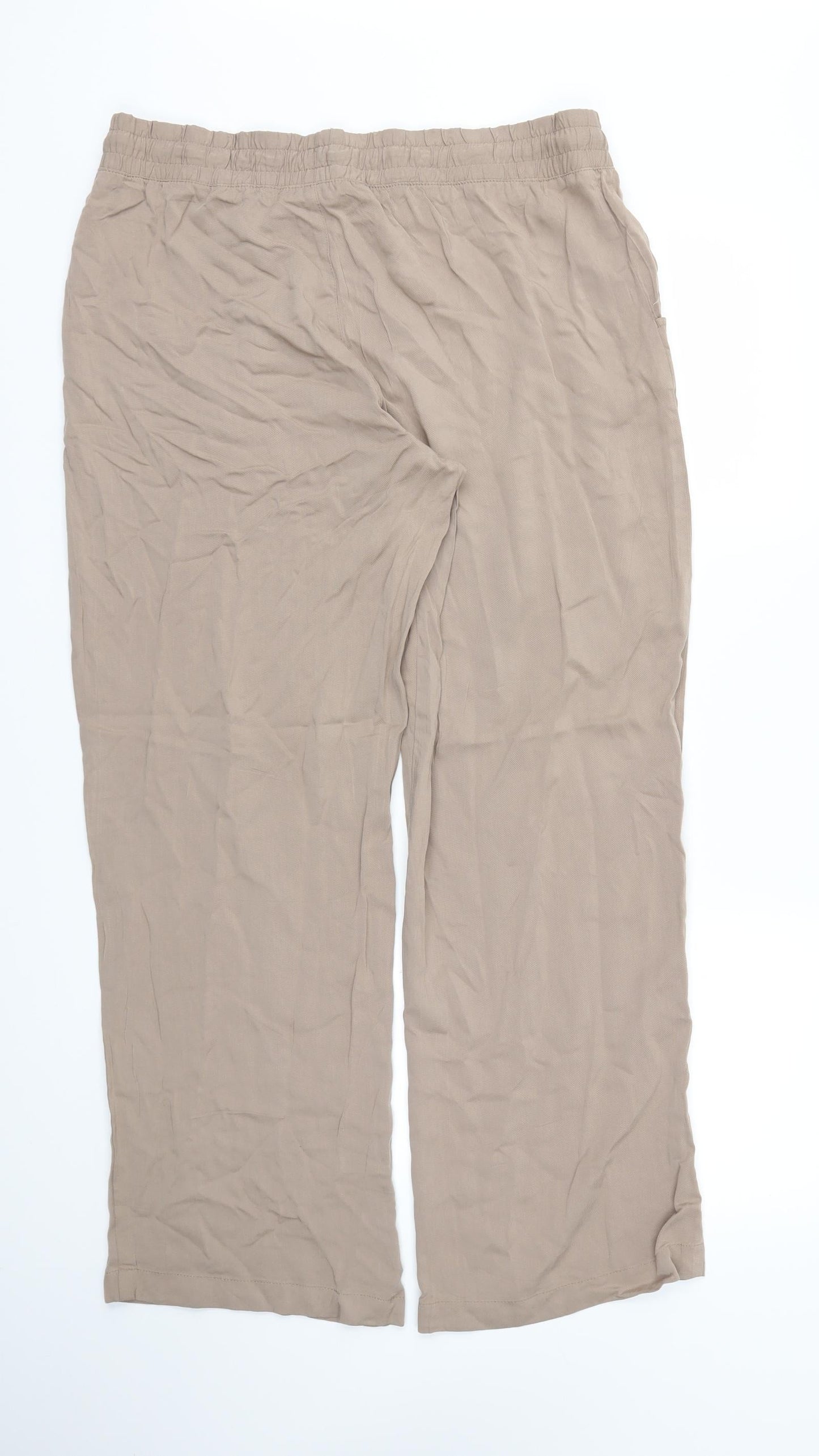 LC Waikiki Womens Beige   Trousers  Size 16 L30 in - Stretch waistband