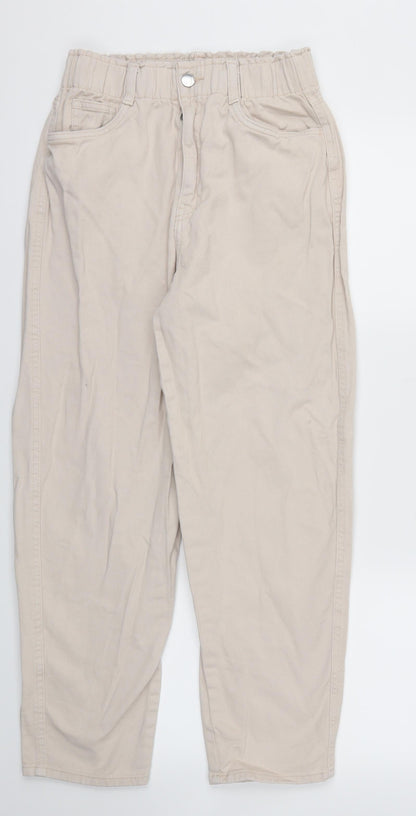 Womens UK Size 6 H&M Regular Fit Skinny Ivory Jeans