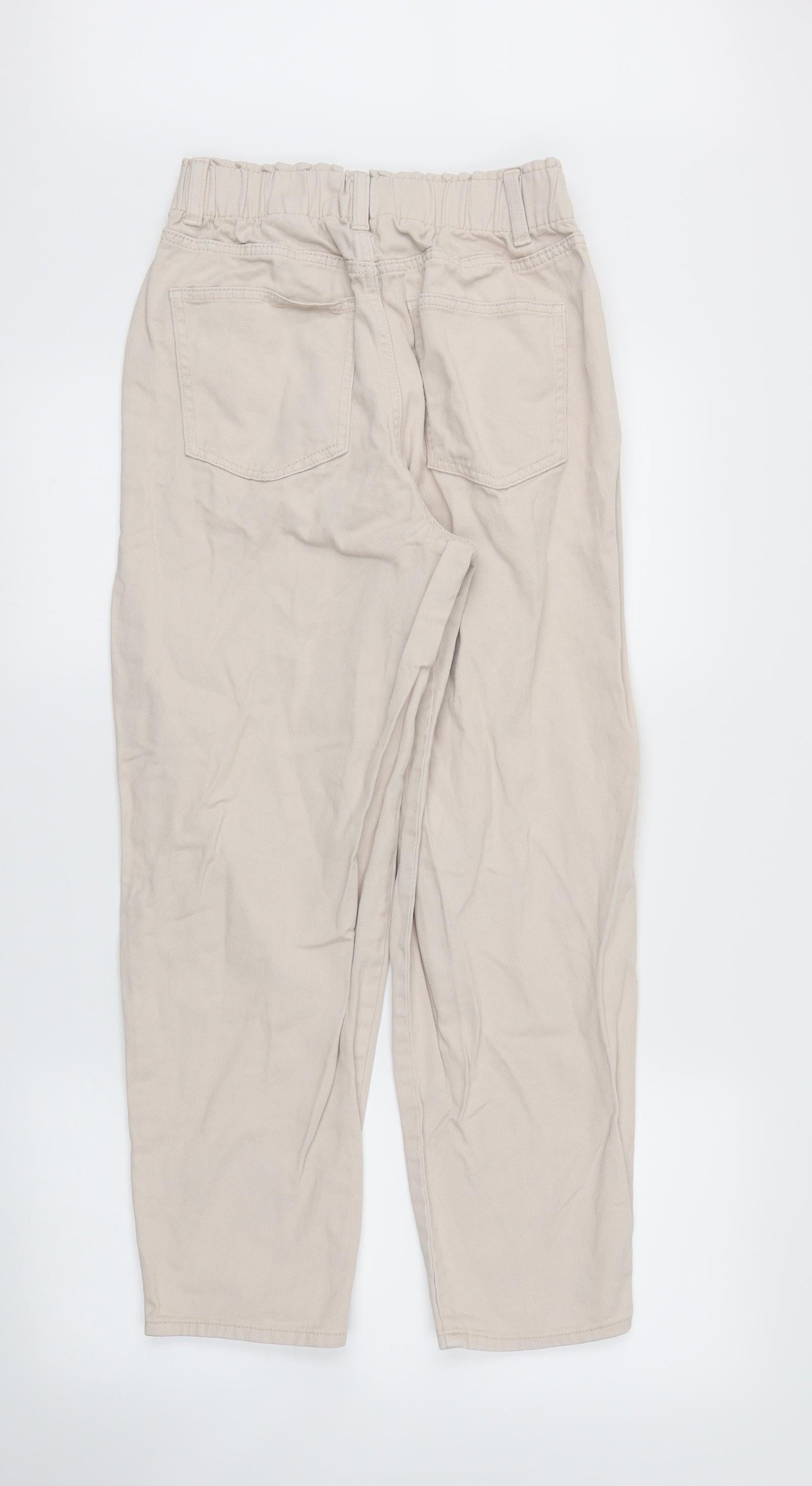 Womens UK Size 6 H&M Regular Fit Skinny Ivory Jeans