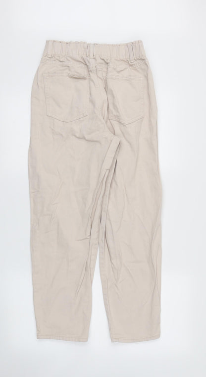 Womens UK Size 6 H&M Regular Fit Skinny Ivory Jeans