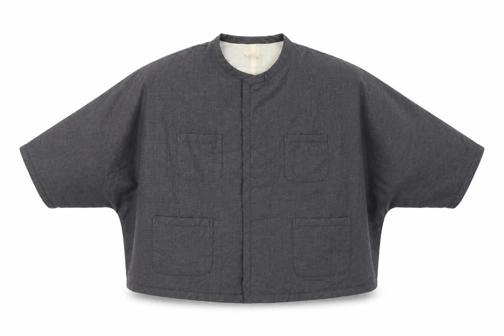 Front view of toohot women’s grey jacket, size UK 2