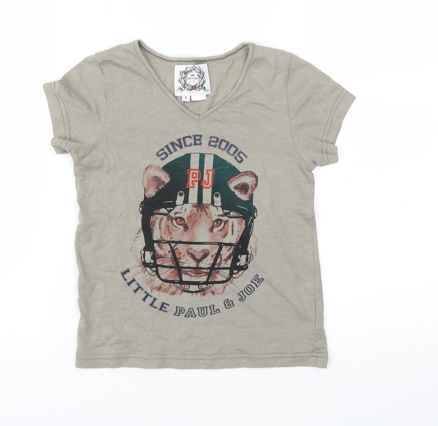 PAUL & JOE Girls Green   Basic T-Shirt Size 5 Years