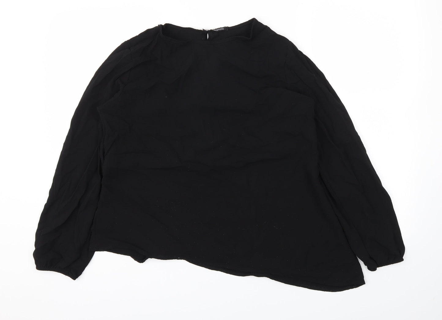 Boohoo Womens Black   Basic T-Shirt Size 14
