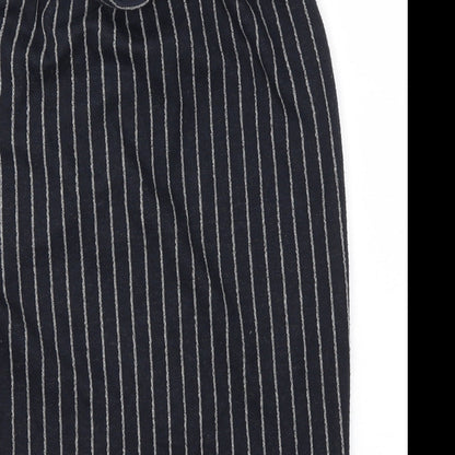 Next  Womens Blue Striped  A-Line Skirt Size 8  - Stretch waistband