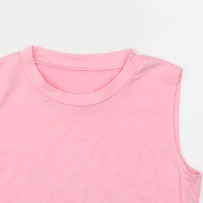 Shein  Womens Pink   Basic T-Shirt Size S