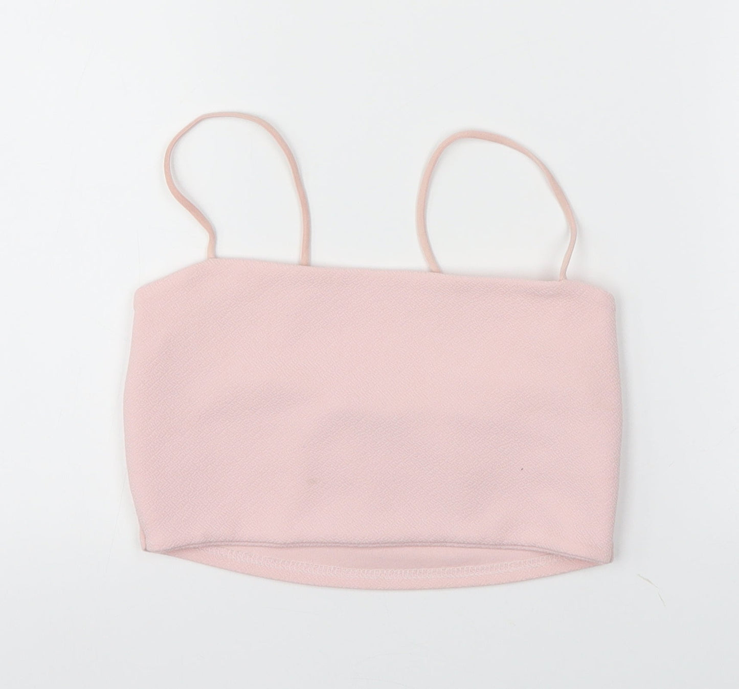 Boohoo Womens Pink   Cropped T-Shirt Size 8