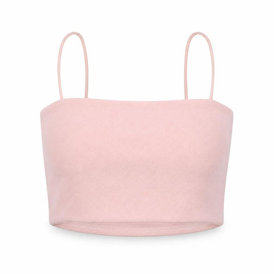 Womens UK Size 8 Boohoo Pink Cropped T-Shirt