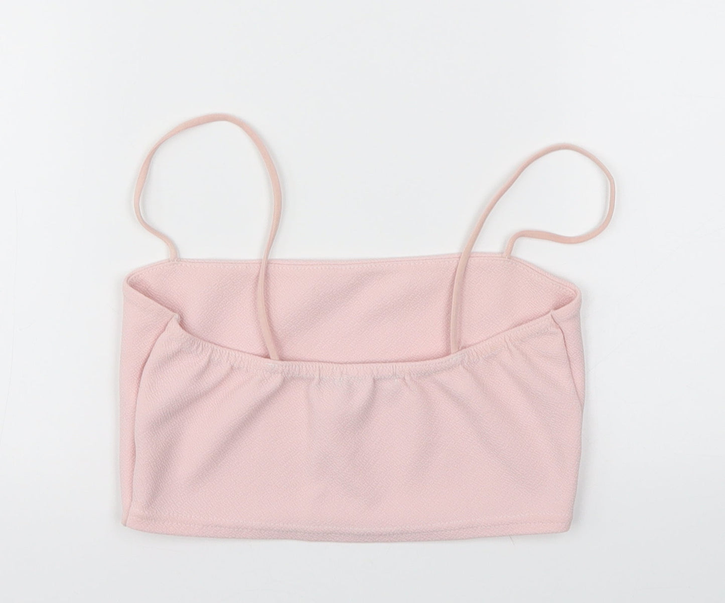 Boohoo Womens Pink   Cropped T-Shirt Size 8