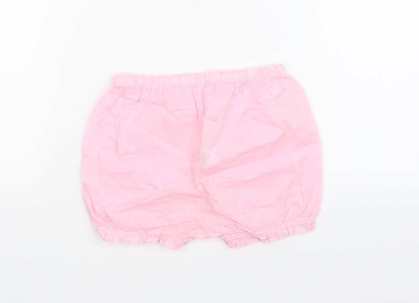 BHS Girls Pink   Cropped Trousers Size 9-12 Months