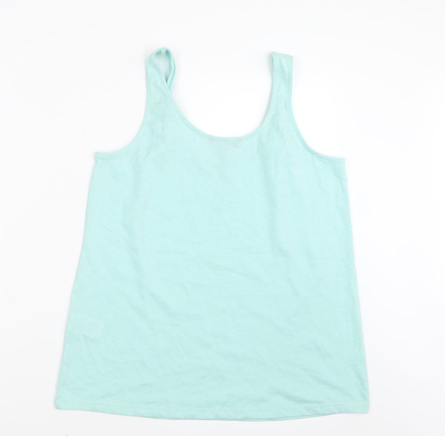 Womens UK Size 12 Peacocks Green Basic Tank