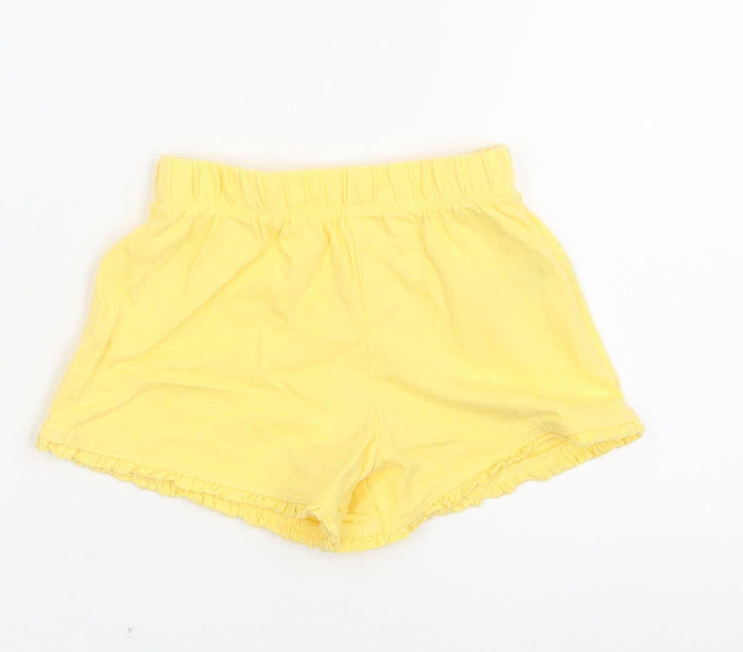 Mothercare Girls Yellow   Cropped Trousers Size 12-18 Months