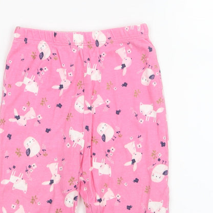 Primark Girls Pink Geometric  Capri Pyjama Pants Size 12-18 Months