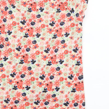 TU Girls Red Floral  Basic T-Shirt Size 6 Years