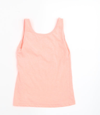 Primark Girls Orange   Basic Tank Size 5-6 Years