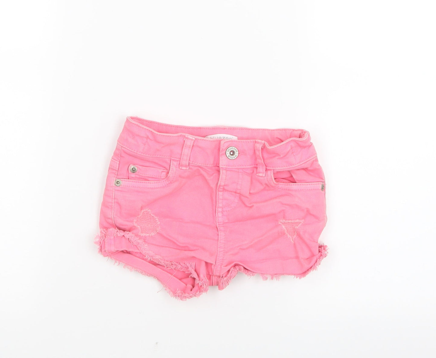 Blue Zoo Girls Pink  Denim Boyfriend Shorts Size 5 Years