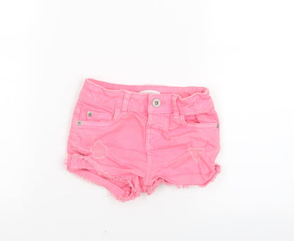 Blue Zoo Girls Pink  Denim Boyfriend Shorts Size 5 Years
