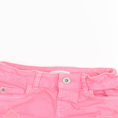 Blue Zoo Girls Pink  Denim Boyfriend Shorts Size 5 Years