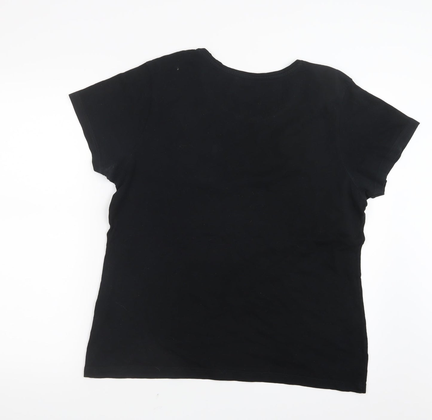 Primark Womens Black   Basic T-Shirt Size 14