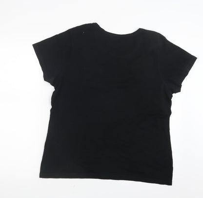Primark Womens Black   Basic T-Shirt Size 14