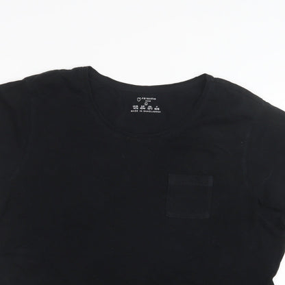 Primark Womens Black   Basic T-Shirt Size 14
