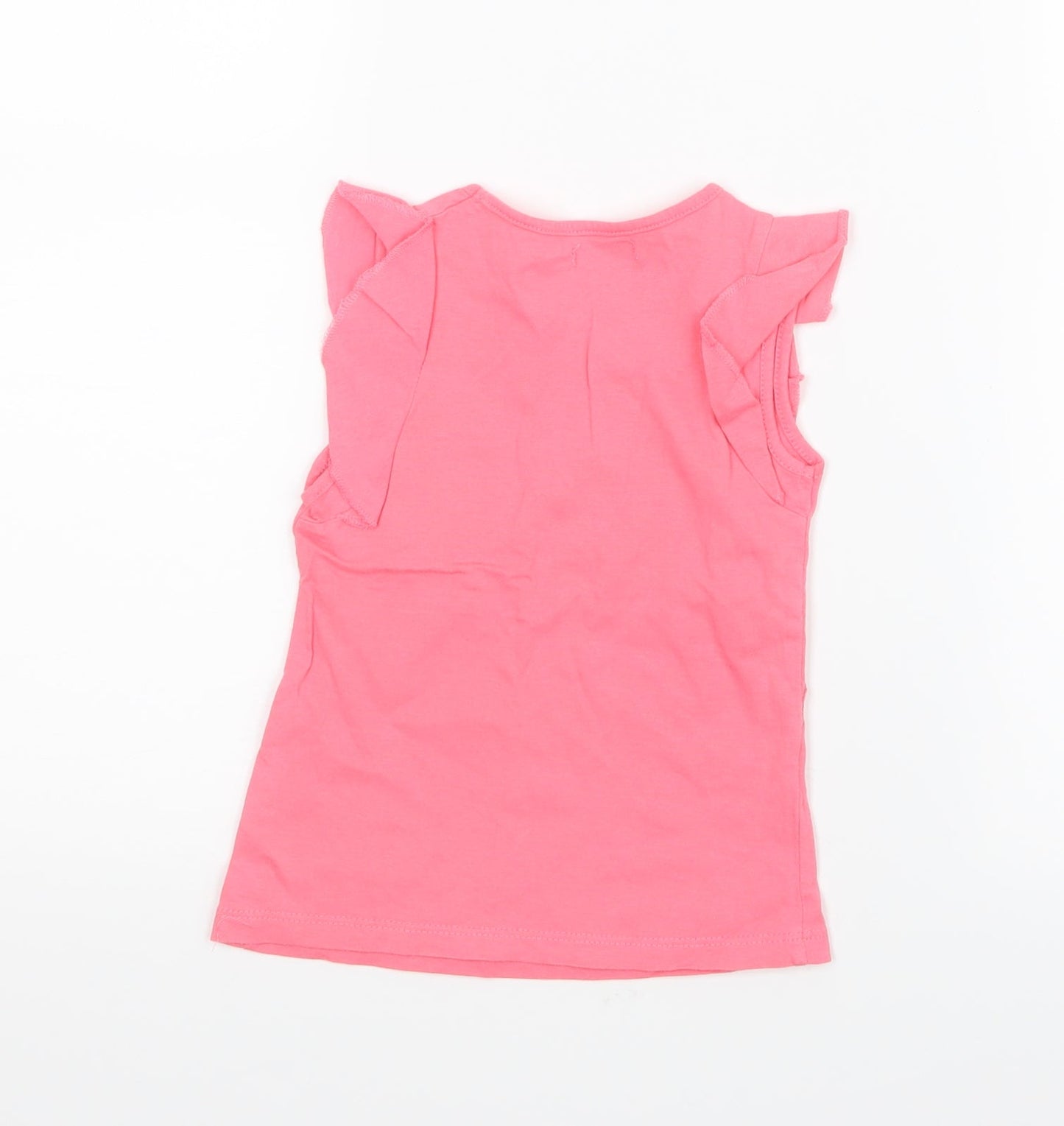 Pep&Co Girls Pink   Basic T-Shirt Size 18-24 Months