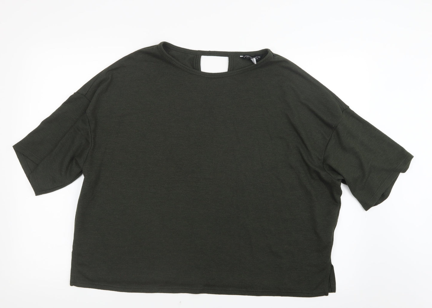 Dorothy Perkins Womens Green  Knit Pullover Jumper Size 16