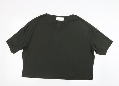 Dorothy Perkins Womens Green  Knit Pullover Jumper Size 16