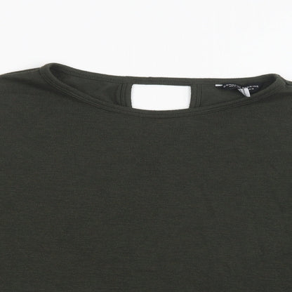Dorothy Perkins Womens Green  Knit Pullover Jumper Size 16