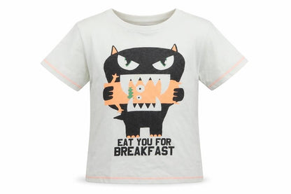 Front view of Next girls’ white basic t-shirt, size 6, years