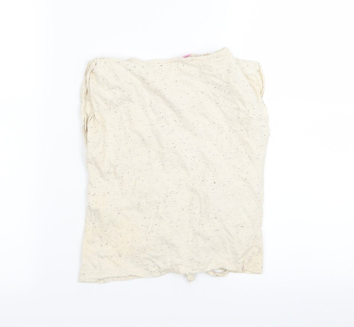 Back view of YD girls’ beige basic t-shirt, size 10, years