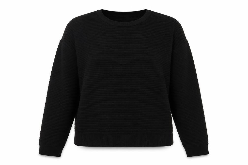 Front view of New Look women’s black jumper, size UK 10