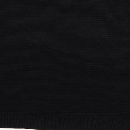 Brand and care label for New Look women’s black jumper, size UK 10