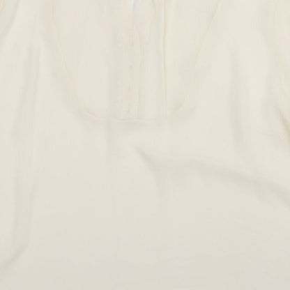Womens UK Size 14 ISLE White Basic Blouse