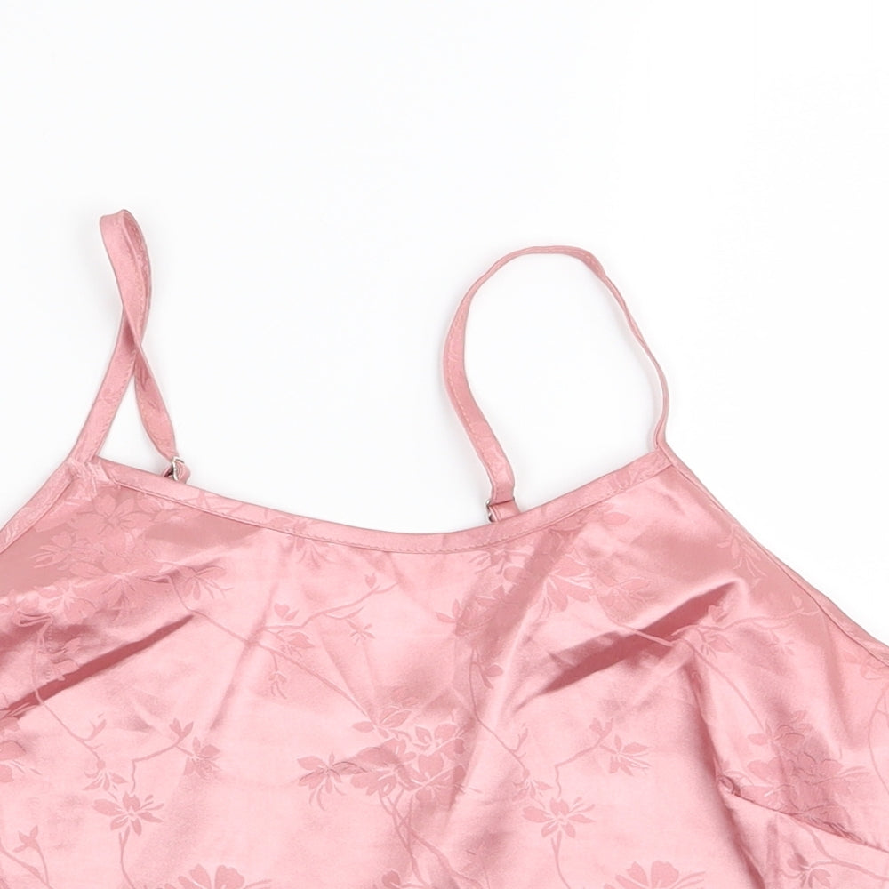 SheIn Womens Pink Floral  Camisole Tank Size M