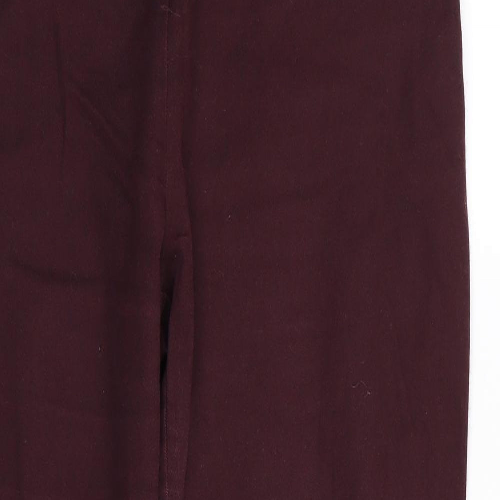 F&F Womens Red   Trousers  Size 8 L26 in