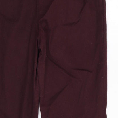 F&F Womens Red   Trousers  Size 8 L26 in