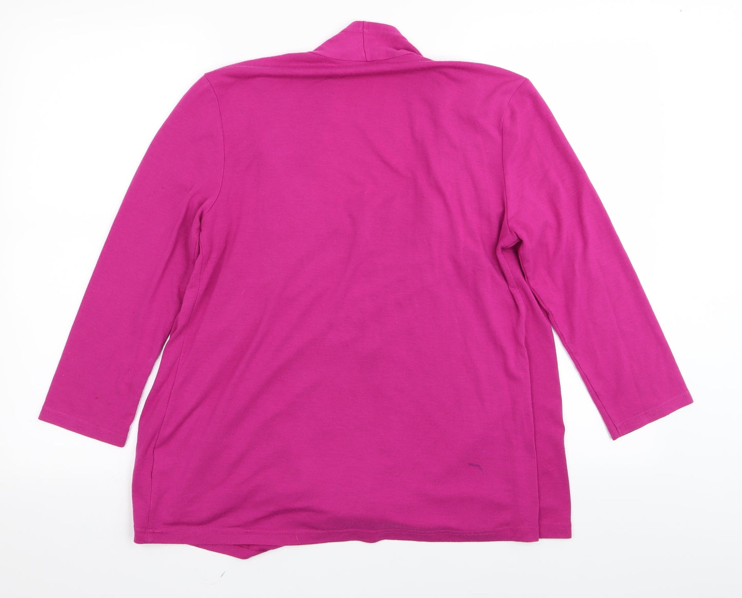 Womens UK Size 12 Joanna Hope Pink Basic T-Shirt