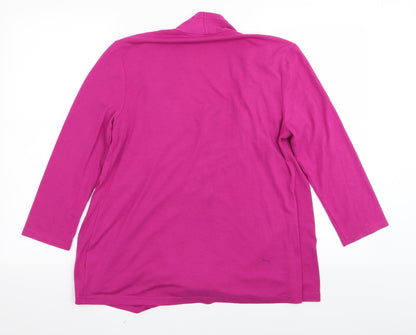 Womens UK Size 12 Joanna Hope Pink Basic T-Shirt