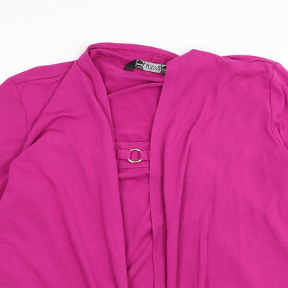 Womens UK Size 12 Joanna Hope Pink Basic T-Shirt