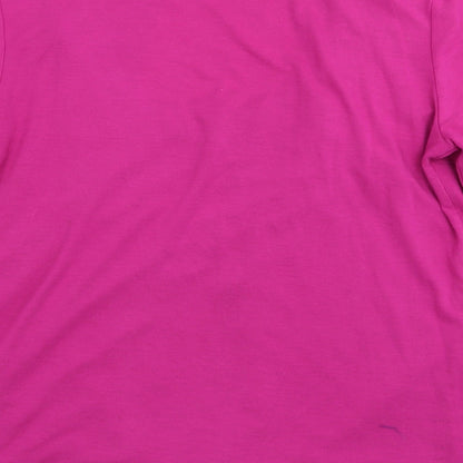 Womens UK Size 12 Joanna Hope Pink Basic T-Shirt