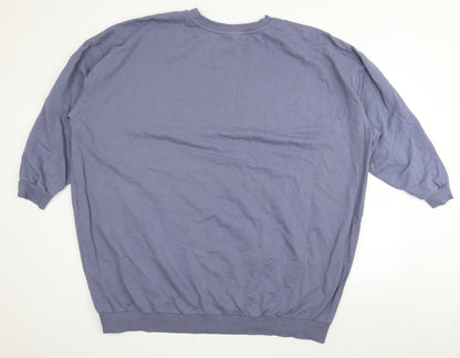 Back view of ASOS women’s blue jumper, size UK 18
