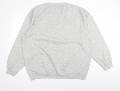 ZANTOS Mens Grey   Pullover Jumper Size 2XL