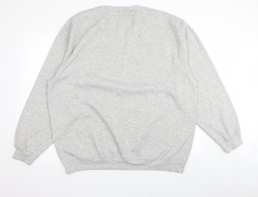 ZANTOS Mens Grey   Pullover Jumper Size 2XL