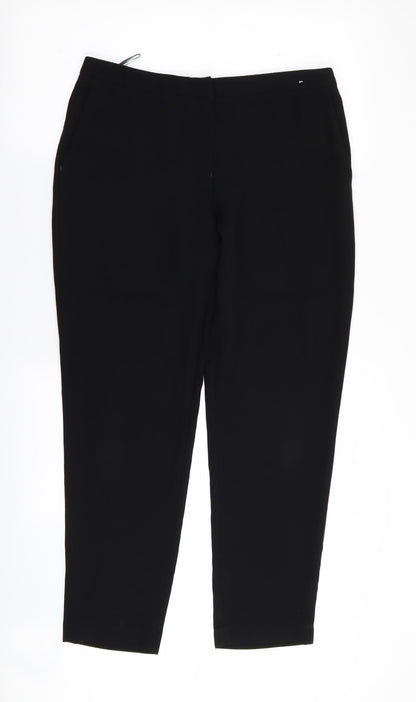 Womens UK Size 10 NEXT Regular Fit  Black Trousers