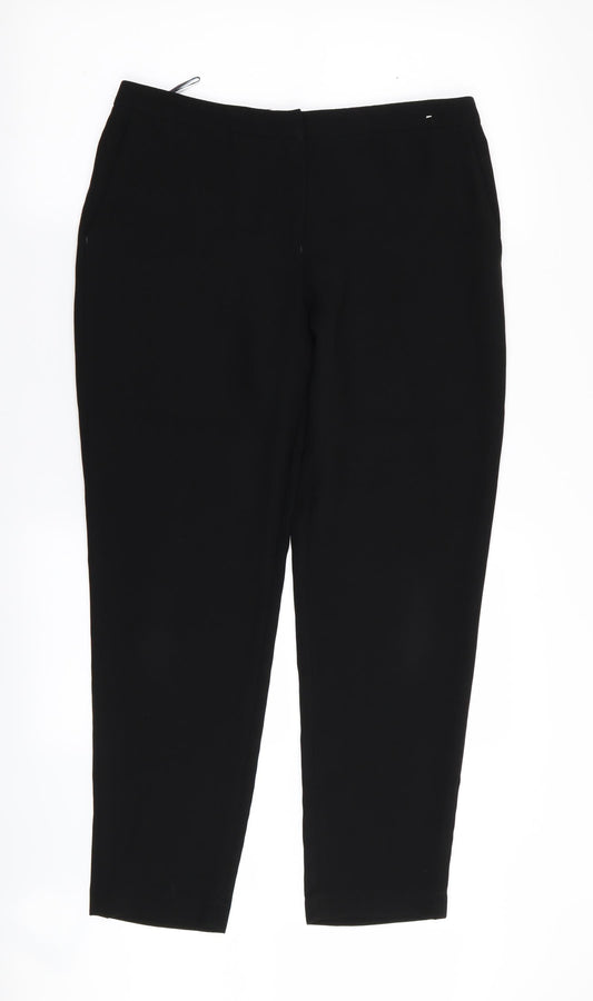 Womens UK Size 10 NEXT Regular Fit  Black Trousers