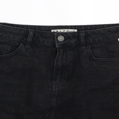 denim and co Womens Black  Denim Mini Skirt Size 8
